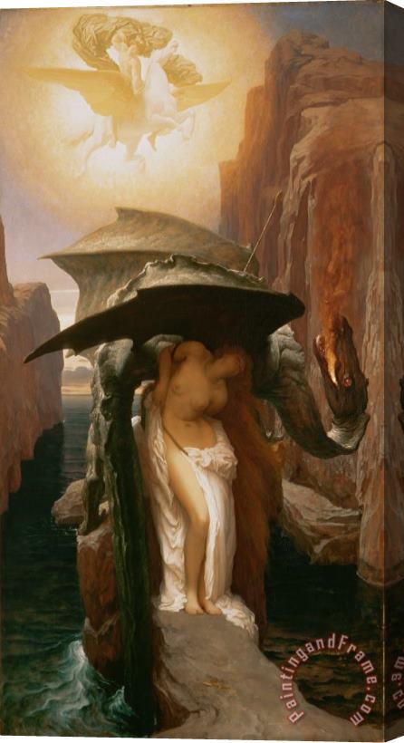 Frederic Leighton Perseus and Andromeda Stretched Canvas Painting / Canvas Art