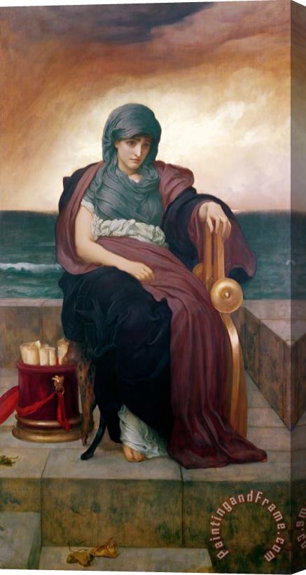 Frederic Leighton The Tragic Poetess Stretched Canvas Print / Canvas Art