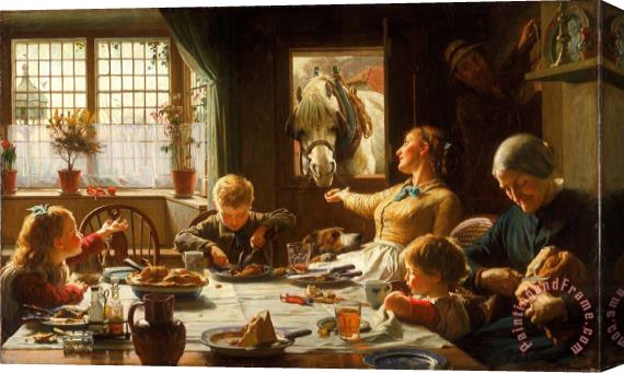 Frederick George Cotman One of The Family Stretched Canvas Print / Canvas Art