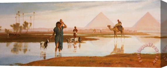Frederick Goodall Overflow of the Nile Stretched Canvas Painting / Canvas Art