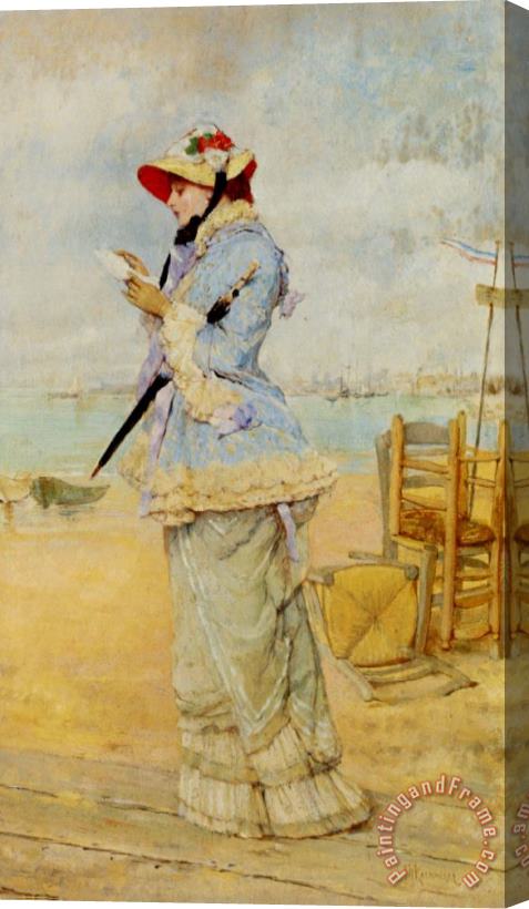 Frederick Hendrik Kaemmerer Lady by The Sea Stretched Canvas Print / Canvas Art