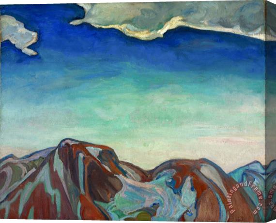 Frederick Horsman Varley The Cloud, Red Mountain Stretched Canvas Painting / Canvas Art