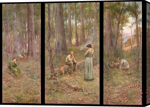 Frederick Mccubbin The Pioneer Stretched Canvas Painting / Canvas Art