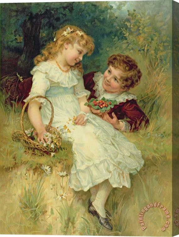 Frederick Morgan Sweethearts Stretched Canvas Painting / Canvas Art