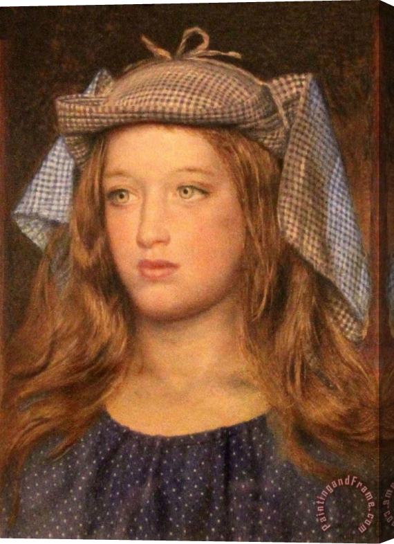 Frederick Smallfield ARWS head of a girl Stretched Canvas Painting / Canvas Art