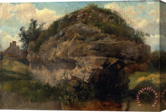 Frederick W. Watts Rocky Hillside Stretched Canvas Painting / Canvas Art