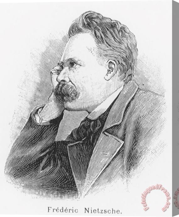French School Friedrich Wilhelm Nietzsche Stretched Canvas Print / Canvas Art