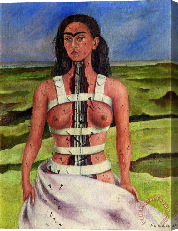 Frida Kahlo The Broken Column 1944 Stretched Canvas Painting / Canvas Art