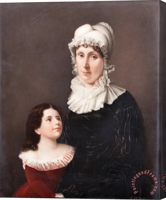 Friedrich Till Lucretia Elizabeth Hanneby (morgan) And Judith Livingston Stretched Canvas Print / Canvas Art