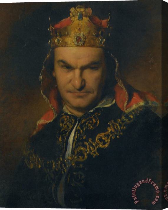 Friedrich Von Amerling Portrait of The Actor Bogumil Dawson As Richard III Stretched Canvas Painting / Canvas Art