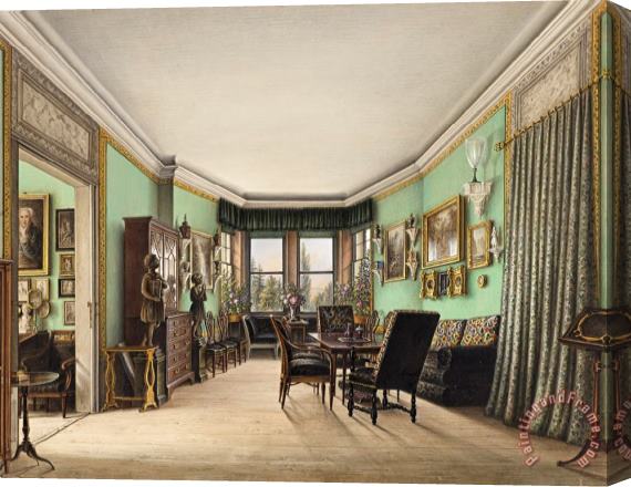 Friedrich Wilhelm Klose A Room in Schloss Buchwald Stretched Canvas Print / Canvas Art