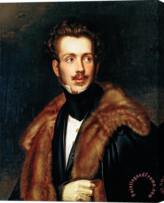 G. Dury Portrait of Dom Augusto, Duke of Leuchtenberg Stretched Canvas Painting / Canvas Art