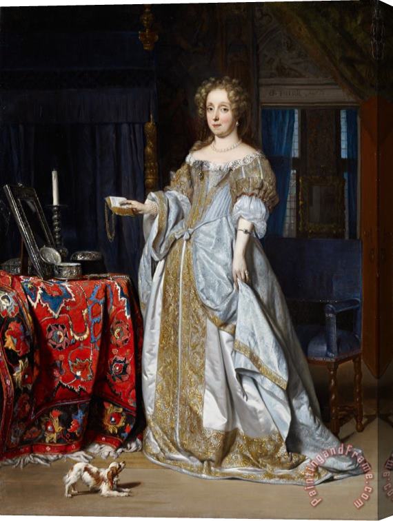 Gabriel Metsu Portrait of a Lady Stretched Canvas Painting / Canvas Art