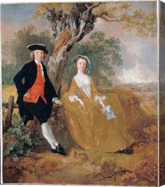 Gainsborough, Thomas A Couple in a Landscape Stretched Canvas Painting / Canvas Art