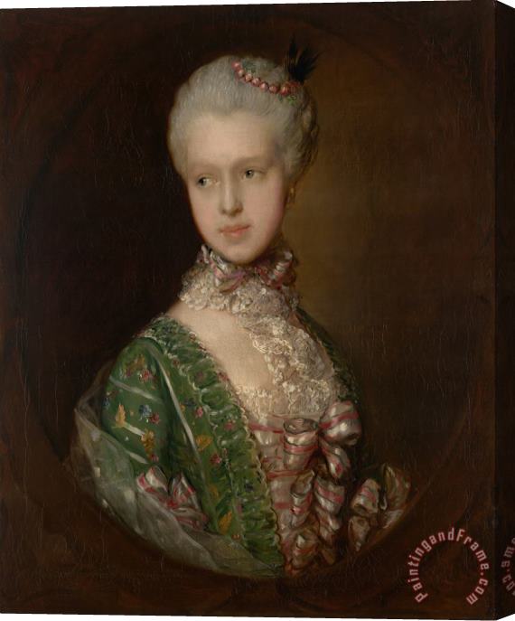 Gainsborough, Thomas Elizabeth Wrottesley, Later Duchess of Grafton Stretched Canvas Print / Canvas Art