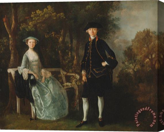 Gainsborough, Thomas Lady Lloyd And Her Son, Richard Savage Lloyd, of Hintlesham Hall, Suffolk Stretched Canvas Painting / Canvas Art
