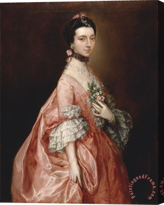 Gainsborough, Thomas Mary Little, Later Lady Carr Stretched Canvas Painting / Canvas Art