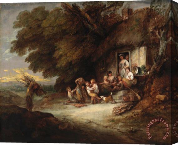 Gainsborough, Thomas The Cottage Door Stretched Canvas Painting / Canvas Art
