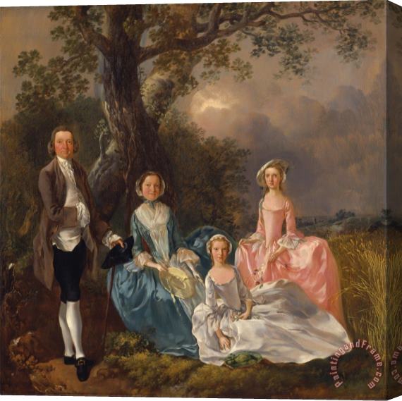 Gainsborough, Thomas The Gravenor Family Stretched Canvas Painting / Canvas Art