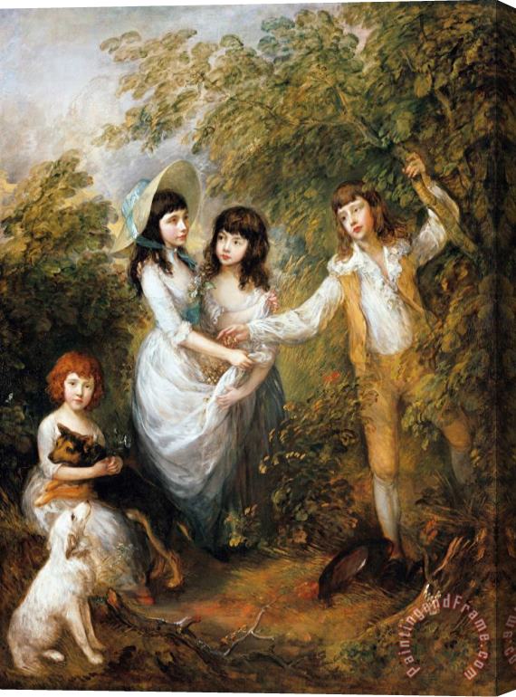 Gainsborough, Thomas The Marsham Children Stretched Canvas Painting / Canvas Art