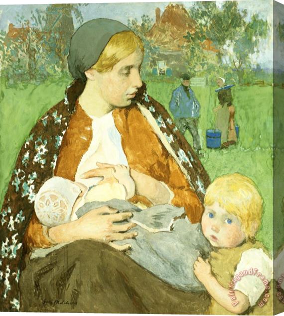 Gari Melchers Madonna of The Fields Stretched Canvas Print / Canvas Art