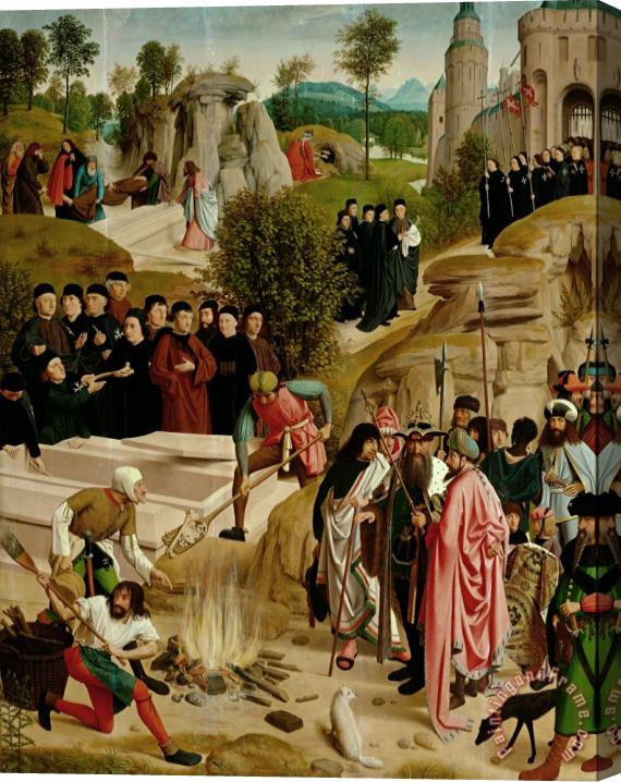 Geertgen Tot sint Jans Legend of The Relics of St. John The Baptist Stretched Canvas Painting / Canvas Art