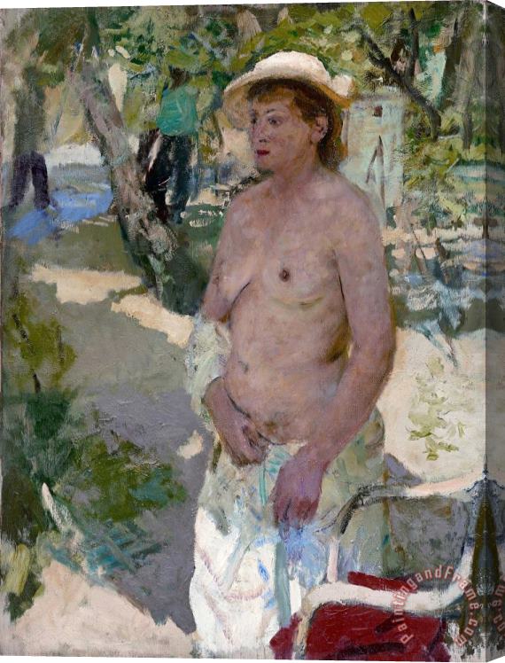 Gely Korzhev A Model in The Crimea Stretched Canvas Painting / Canvas Art