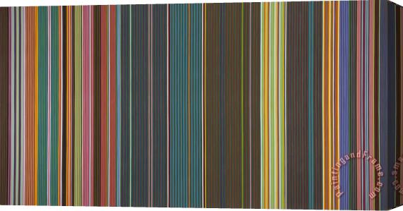 Gene Davis Junkie's Curtain Stretched Canvas Print / Canvas Art