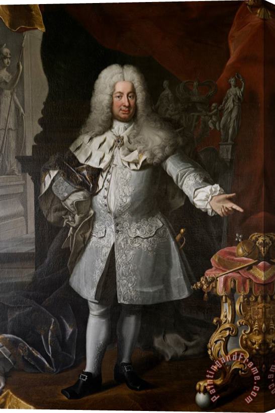 Georg Engelhardt Schroder Fredrik I, King of Sweden 1720 1751 Stretched Canvas Print / Canvas Art