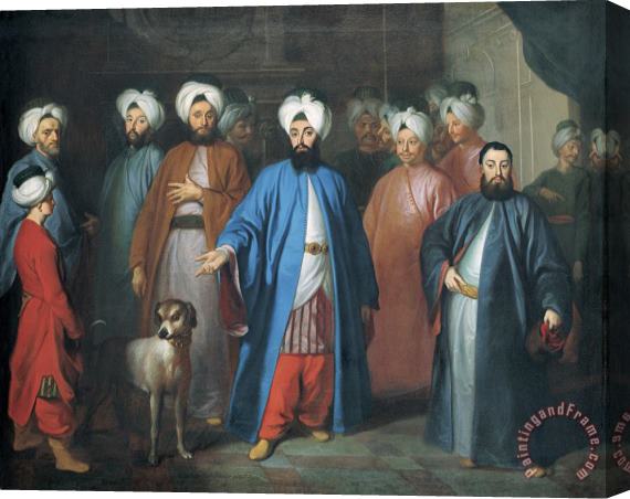 Georg Engelhardt Schroder Mehmed Said Efendi And His Retinue Stretched Canvas Print / Canvas Art