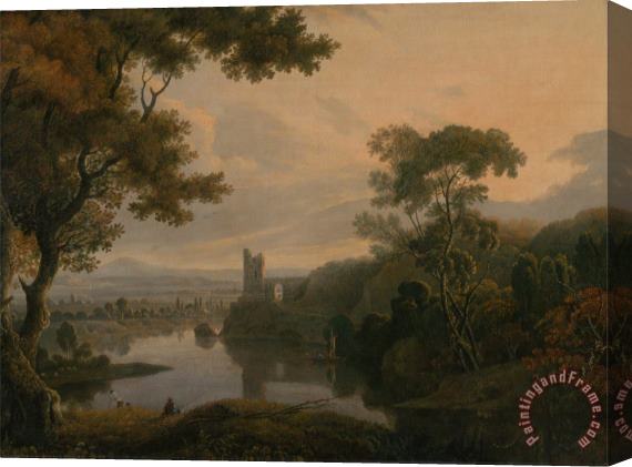 George Barret River Landscape Stretched Canvas Painting / Canvas Art