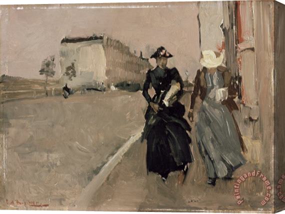 George Breitner Gust of Wind Stretched Canvas Print / Canvas Art