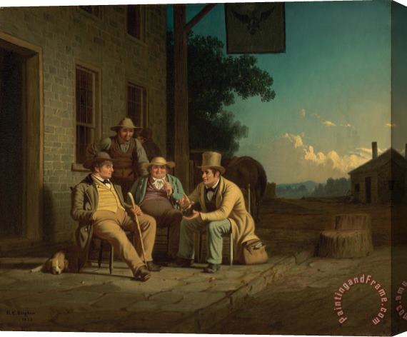 George Caleb Bingham Canvassing for a Vote Stretched Canvas Painting / Canvas Art