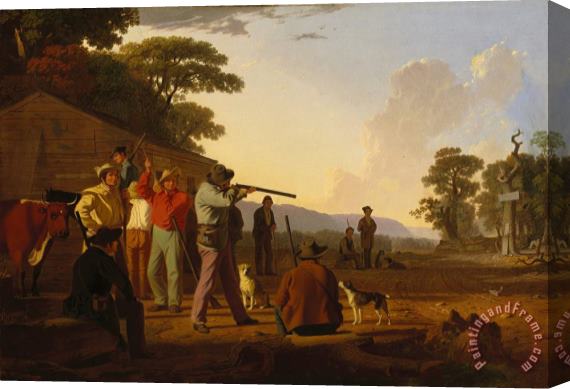 George Caleb Bingham Shooting for The Beef Stretched Canvas Print / Canvas Art