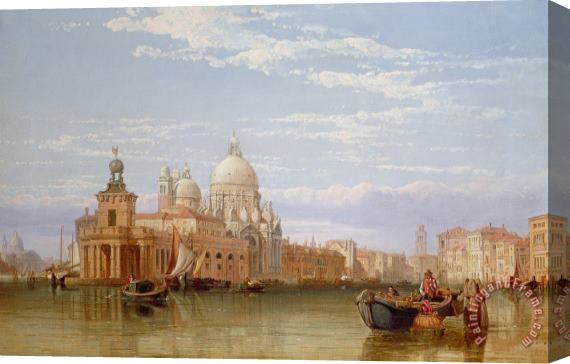 George Clarkson Stanfield The Grand Canal - Venice Stretched Canvas Painting / Canvas Art