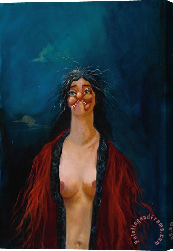 George Condo German Nights Stretched Canvas Painting / Canvas Art