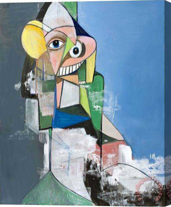 George Condo Heading Out, 2013 Stretched Canvas Painting / Canvas Art