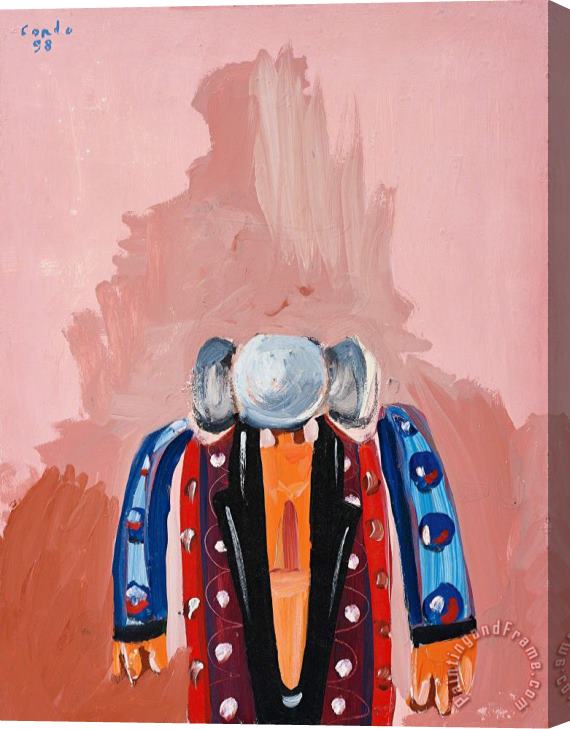 George Condo Multicoloured Man, 1998 Stretched Canvas Painting / Canvas Art