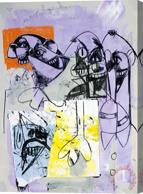 George Condo Panic Room, 2009 Stretched Canvas Print / Canvas Art