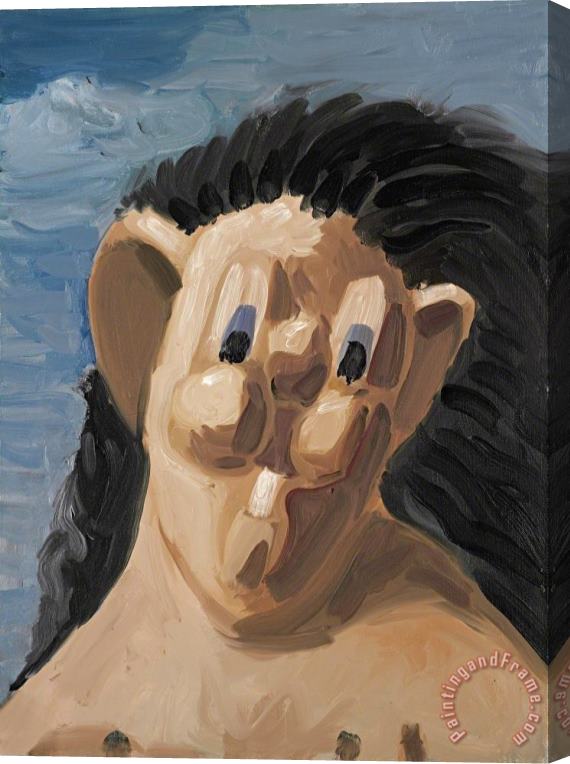 George Condo Pod Man Stretched Canvas Painting / Canvas Art
