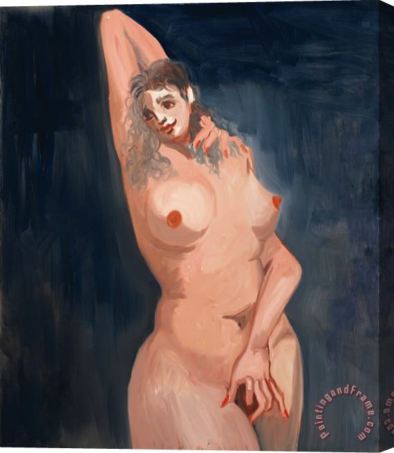 George Condo Standing Nude, 2007 Stretched Canvas Print / Canvas Art