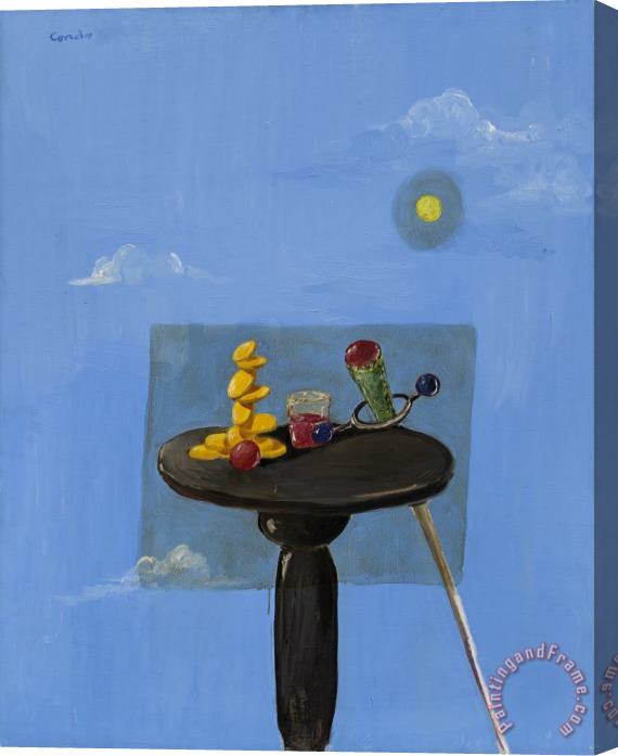 George Condo Still Life with Decal, 1998 Stretched Canvas Painting / Canvas Art