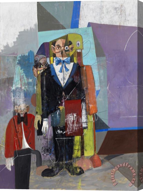 George Condo The Homeless Butler, 2009 Stretched Canvas Print / Canvas Art