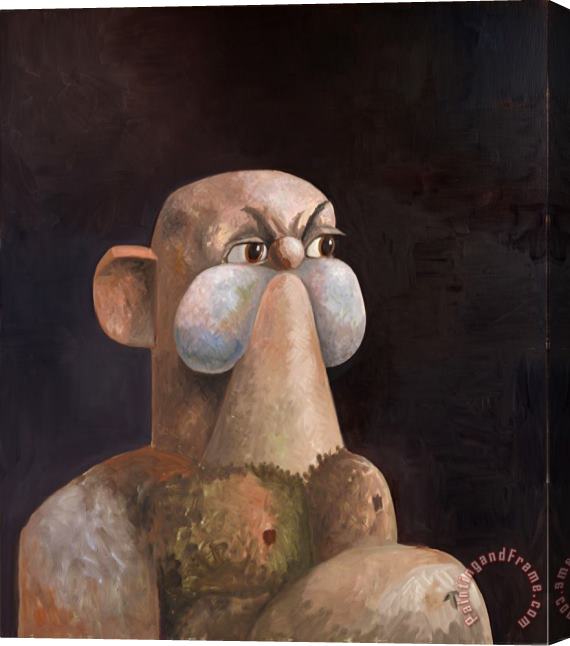 George Condo The Rock Stretched Canvas Print / Canvas Art
