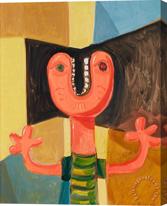 George Condo Unidentified Head Stretched Canvas Print / Canvas Art