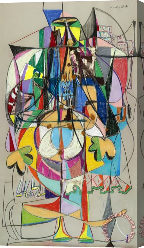 George Condo Untitled, 1989 Stretched Canvas Print / Canvas Art
