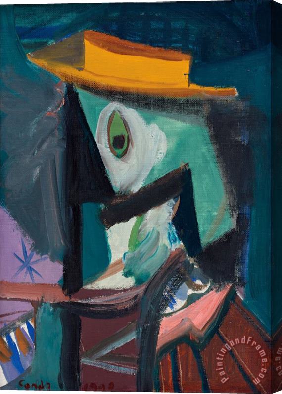 George Condo Untitled, 1990 Stretched Canvas Print / Canvas Art