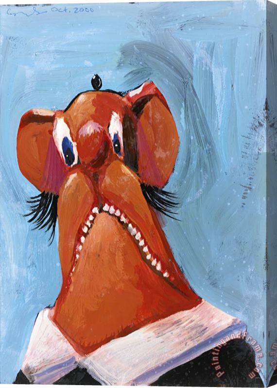 George Condo Untitled, 2000 Stretched Canvas Print / Canvas Art