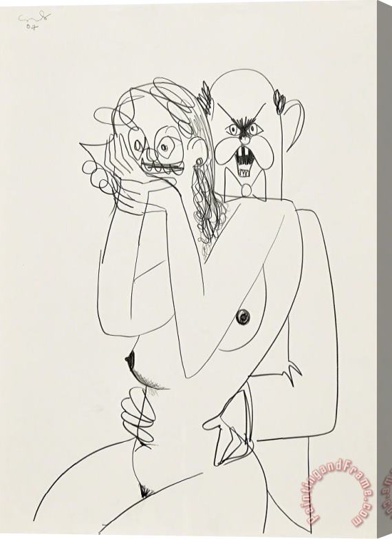 George Condo Untitled, 2007 Stretched Canvas Print / Canvas Art