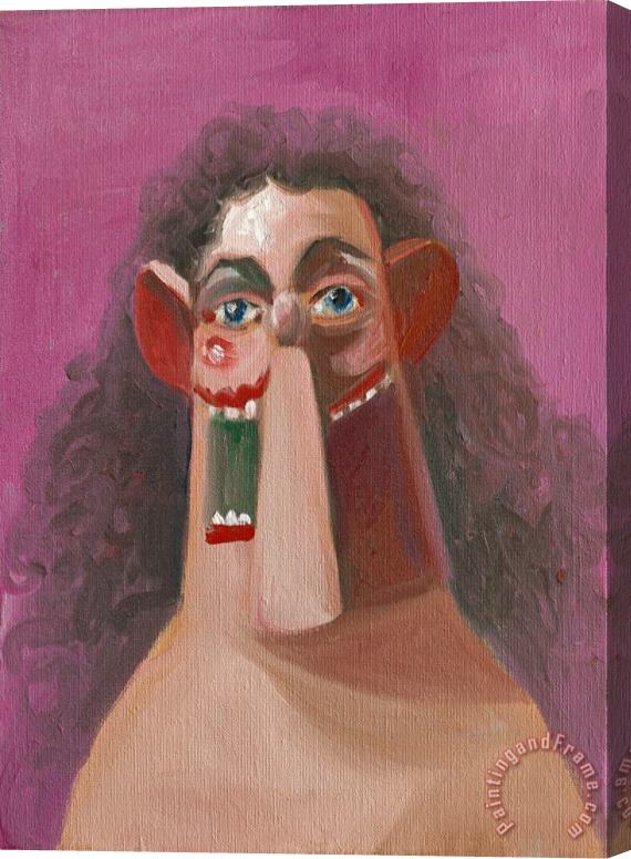 George Condo Young Girl Stretched Canvas Print / Canvas Art